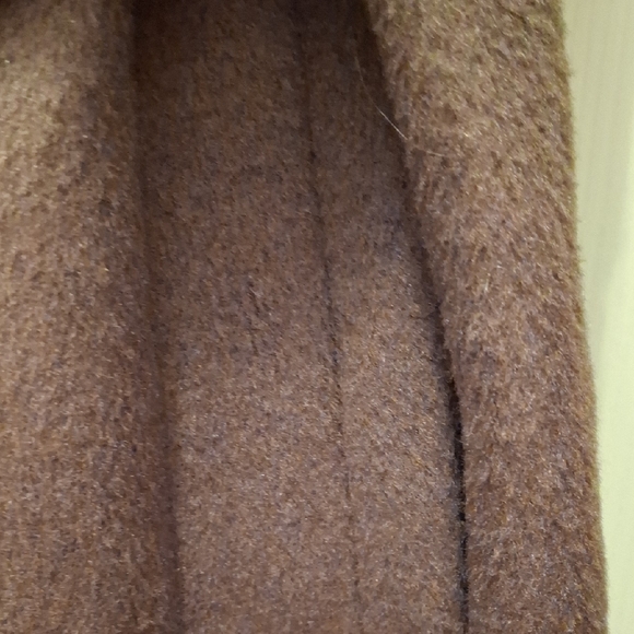 Luxurious Brown Faux Fur Collar Coat Vince Camuto OLIVE NWT M - Picture 7 of 14